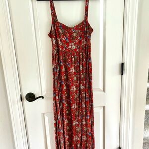 Natural Life Floral Red Maxi Dress